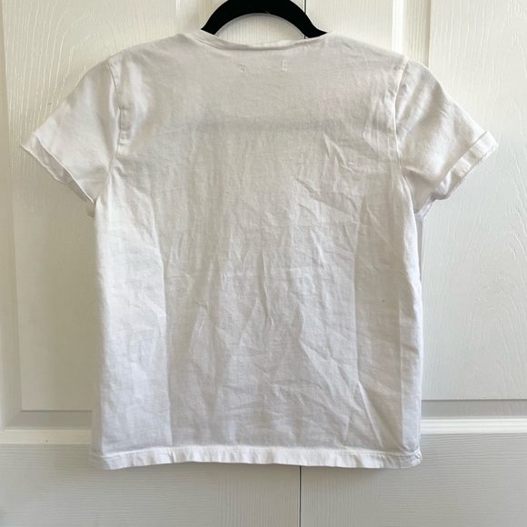 5 for $25! Allen Allen USA White T-shirt Medium - Picture 4 of 4